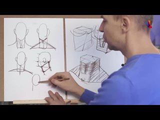 alexander ryzhkin. how to draw a neck usually and how to draw correctly.