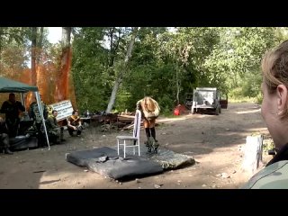 blond stripper special show in paintball [prostitutemovies.com] strippers - striptease, amateur, outdoor
